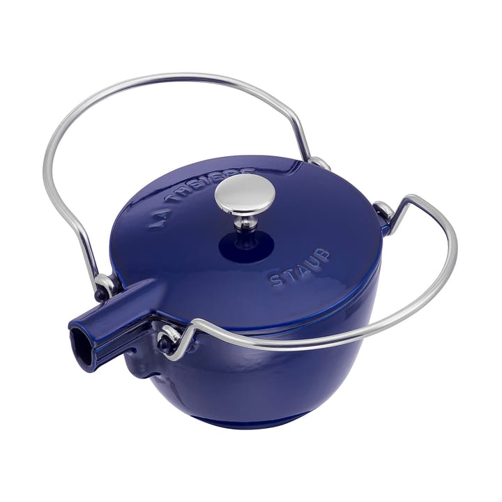 Staub teekannu valurauta pyöreä 1,15 L, Tummansininen STAUB
