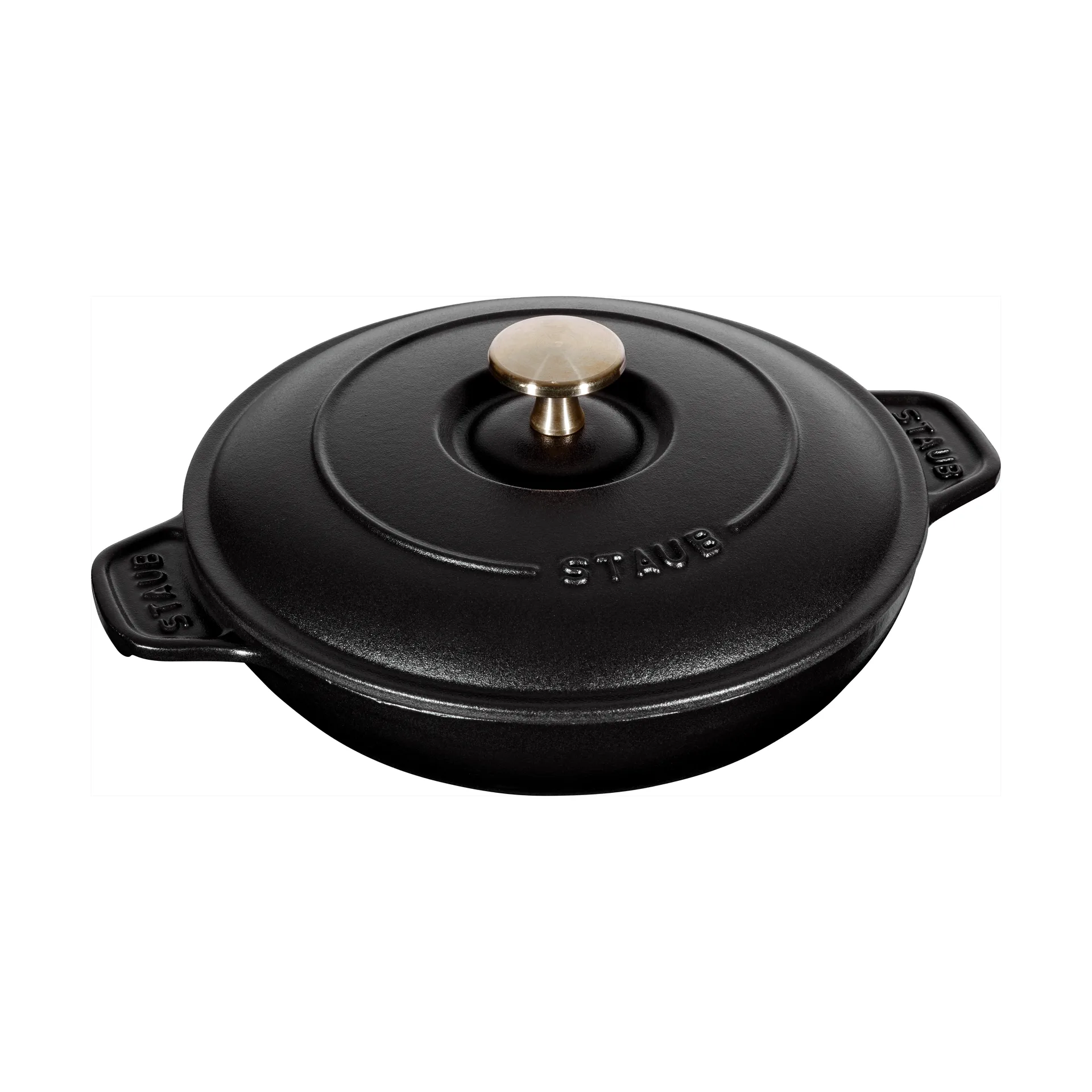 Staub uunivuoka valurauta kannella pyöreä Ø20 cm, Musta STAUB