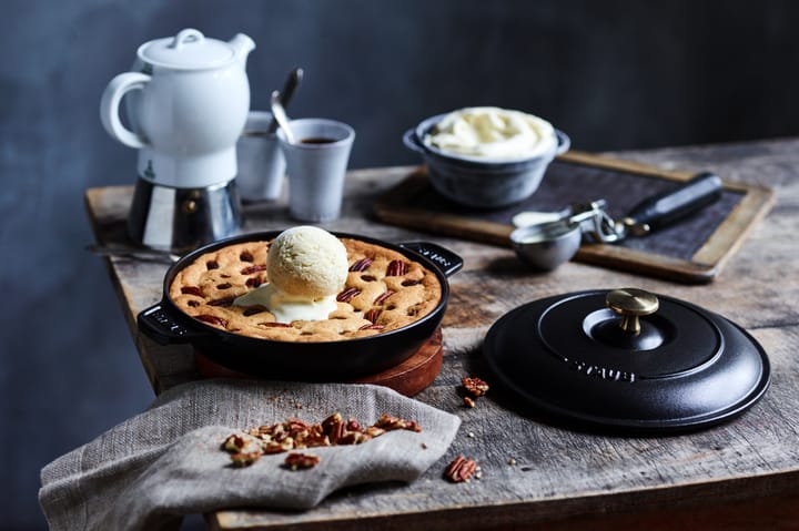 Staub uunivuoka valurauta kannella pyöreä Ø20 cm, Musta STAUB
