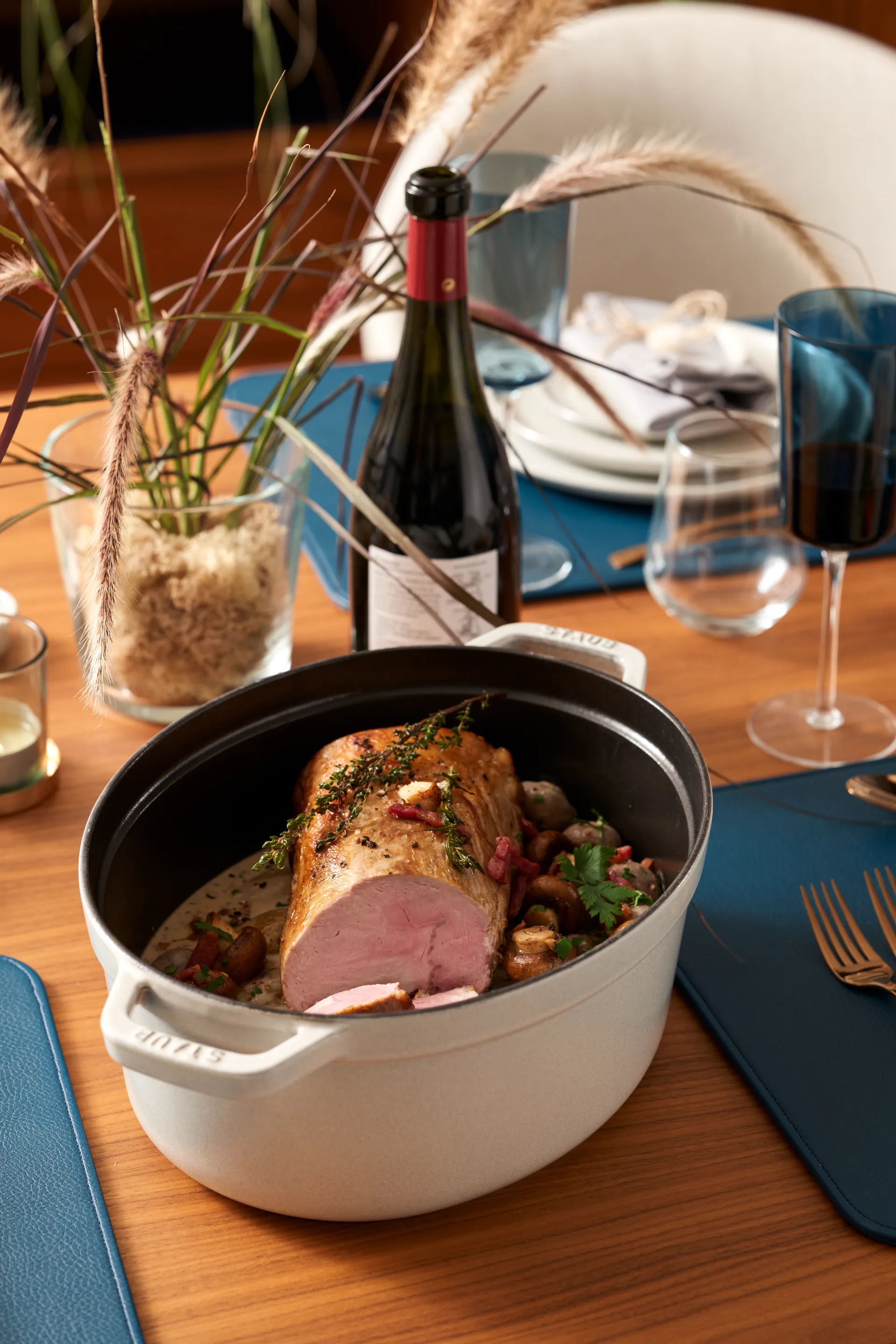 Staub White Truffle -pata, ovaali, 8 l STAUB