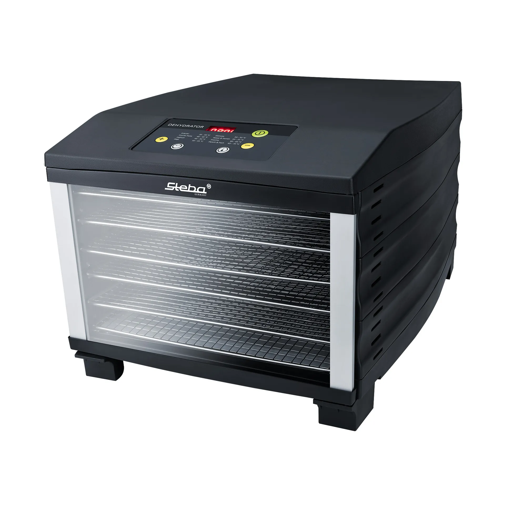 Steba ED6 Dehydrator sienikuivain 6 tarjotinta, Musta Steba