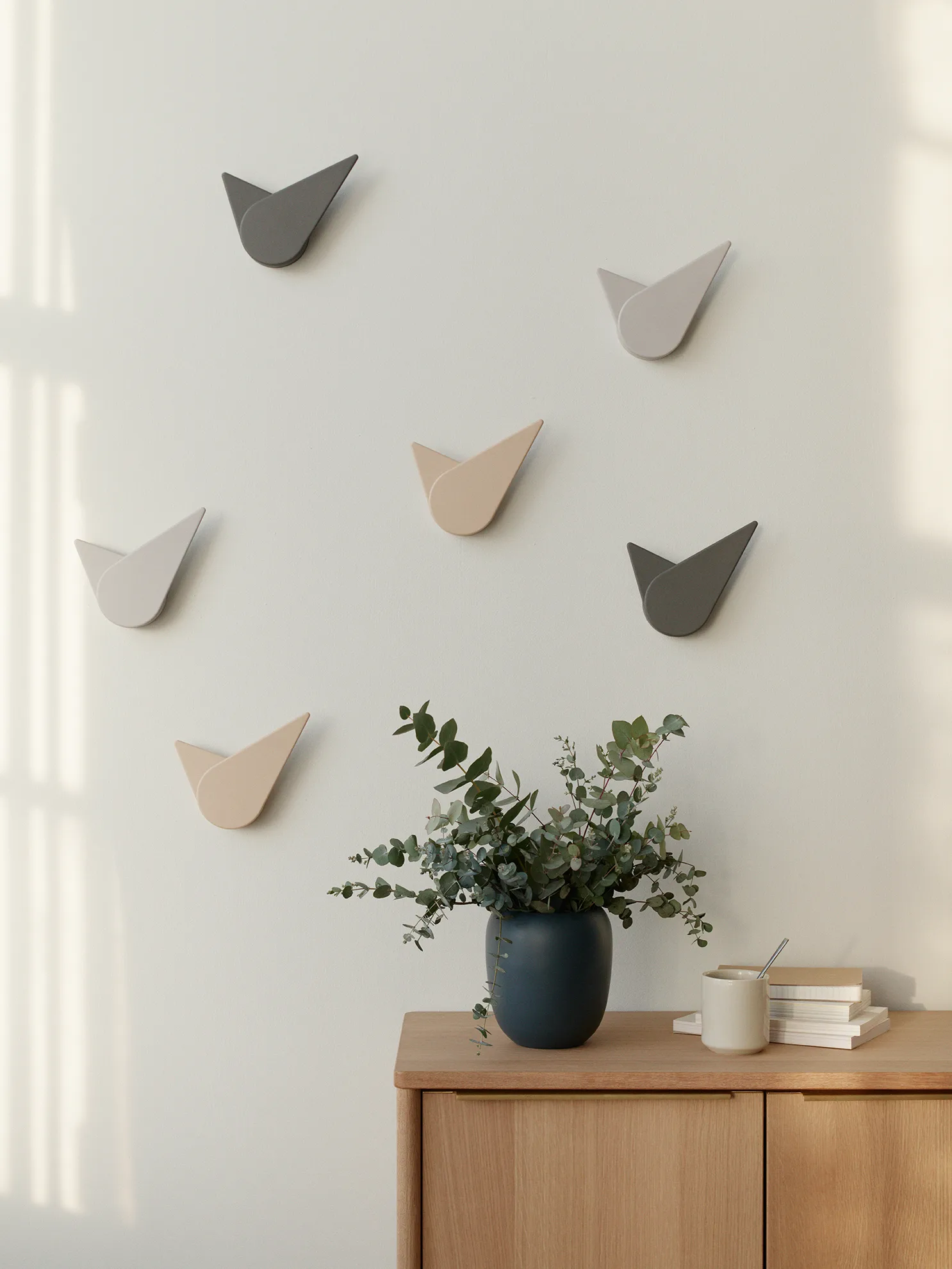 Birdie seinäkello 19,5 cm, Powder Stelton