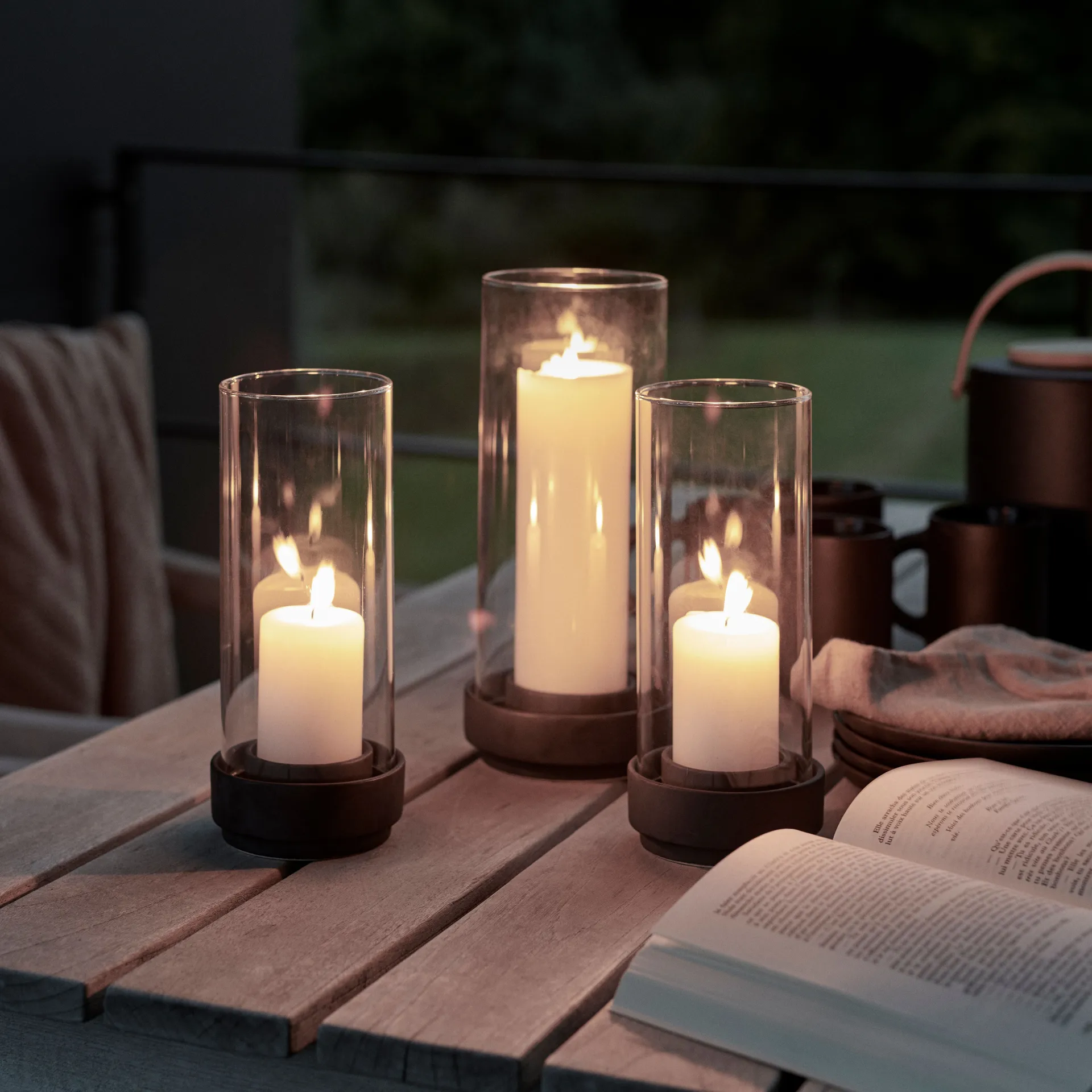 Hurricane kynttilälyhty musta, Pieni Stelton