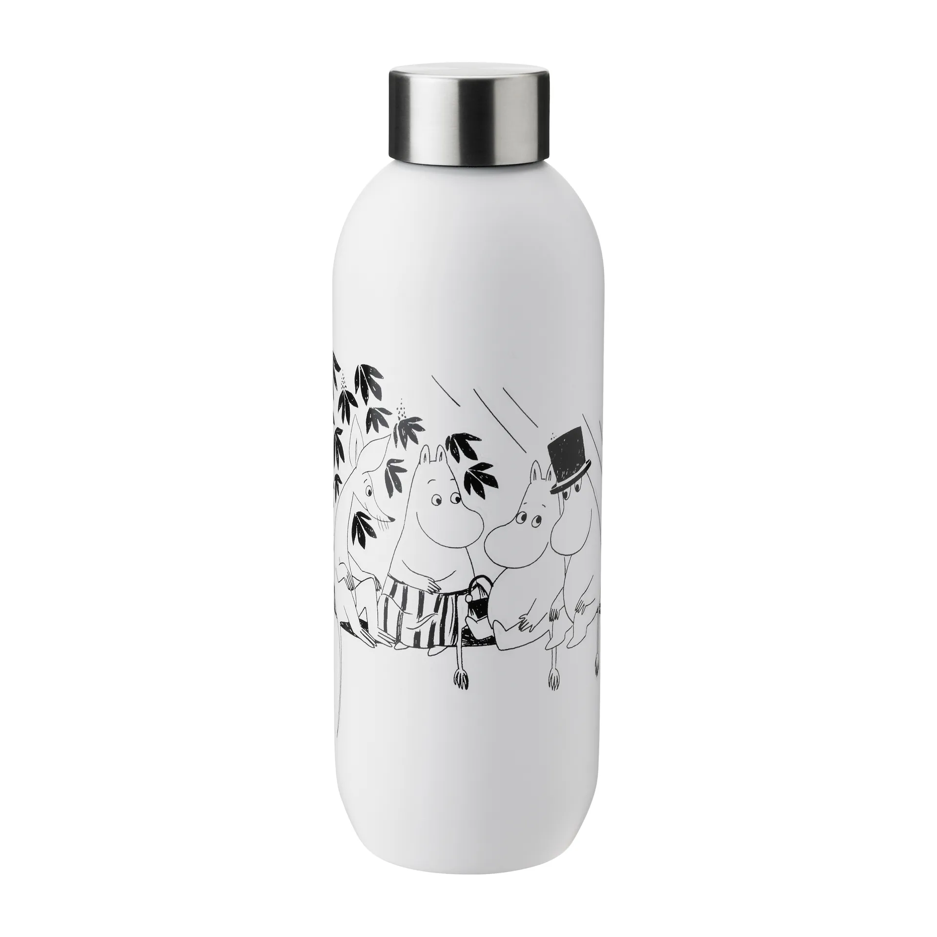 Keep Cool Mumin pullo 0,75 l, Soft white-black Stelton