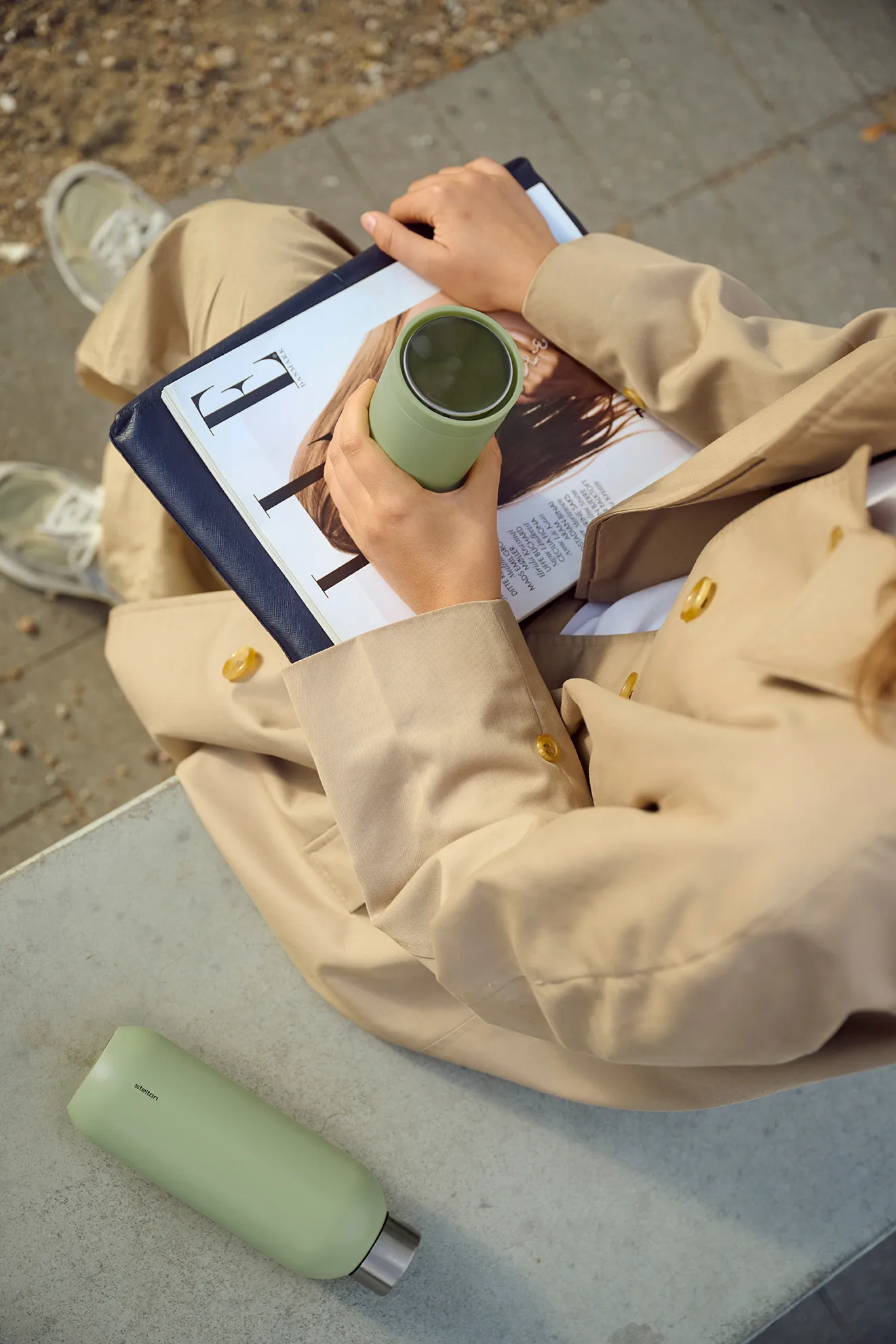 Keep Cool -termospullo 0,6 l, Pehmeä saniaisenvihreä Stelton