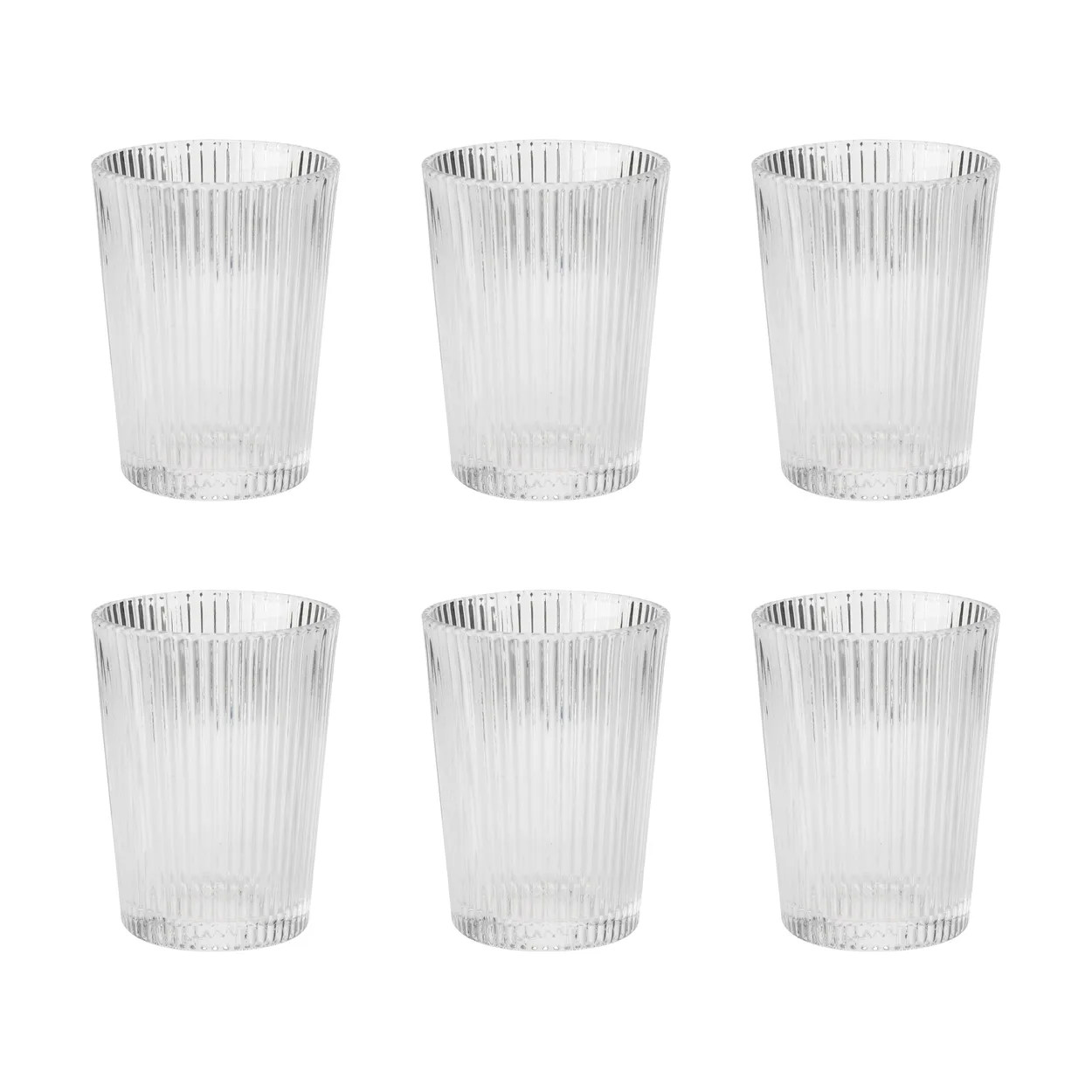 Stelton Pilastro juomalasi 15 cl 6-pack. Kirkas