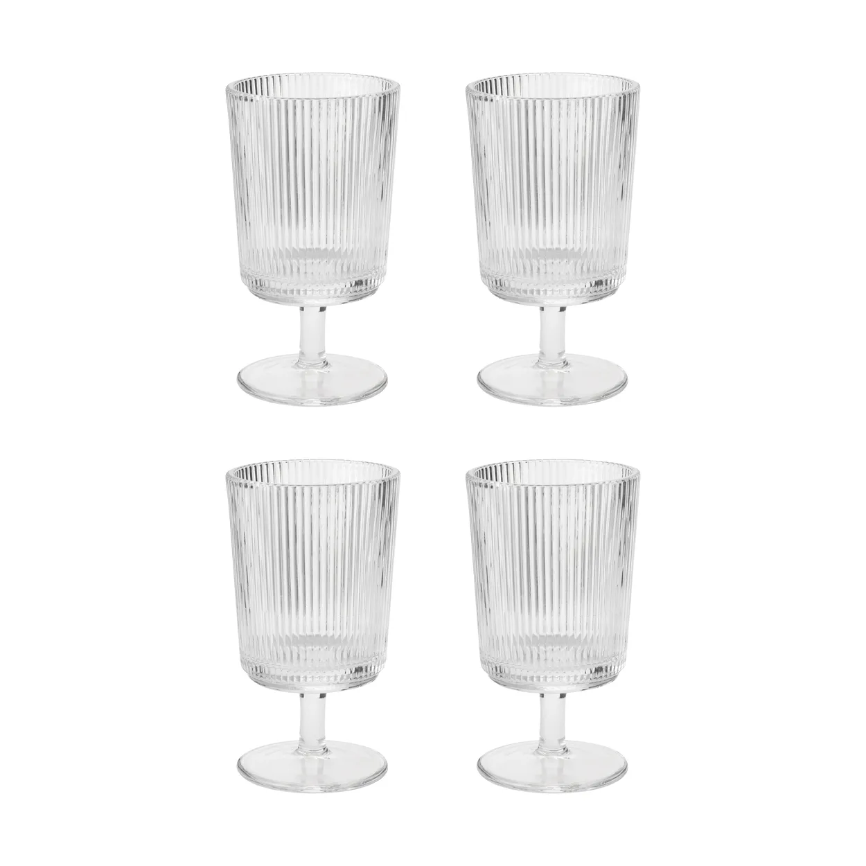 Stelton Pilastro viinilasi 18 cl 4-pack Kirkas