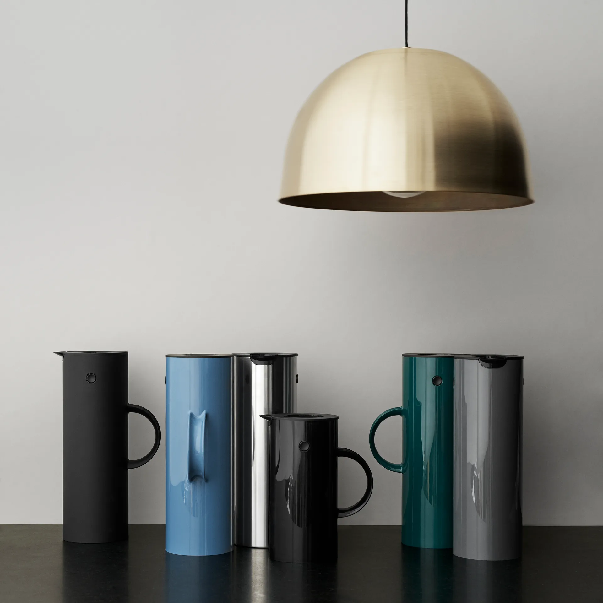 Stelton termoskannu EM77 1 l, graniitinharmaa kiiltävä Stelton
