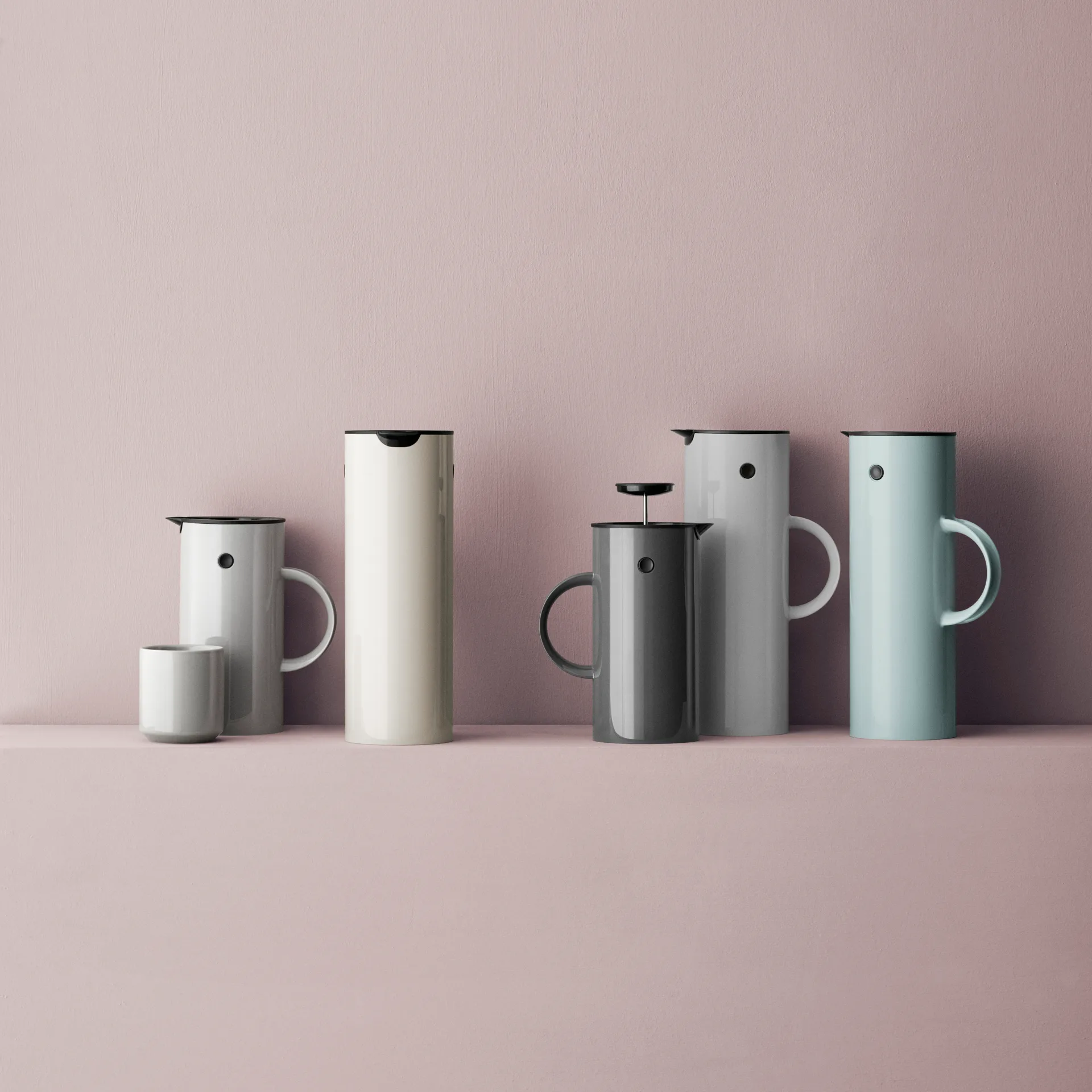 Stelton termoskannu EM77 1 l, valkoinen Stelton