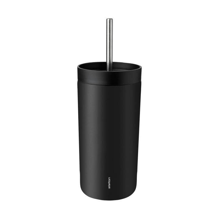To Go Sip termosmuki pillillä 0,4 L - Soft black - Stelton