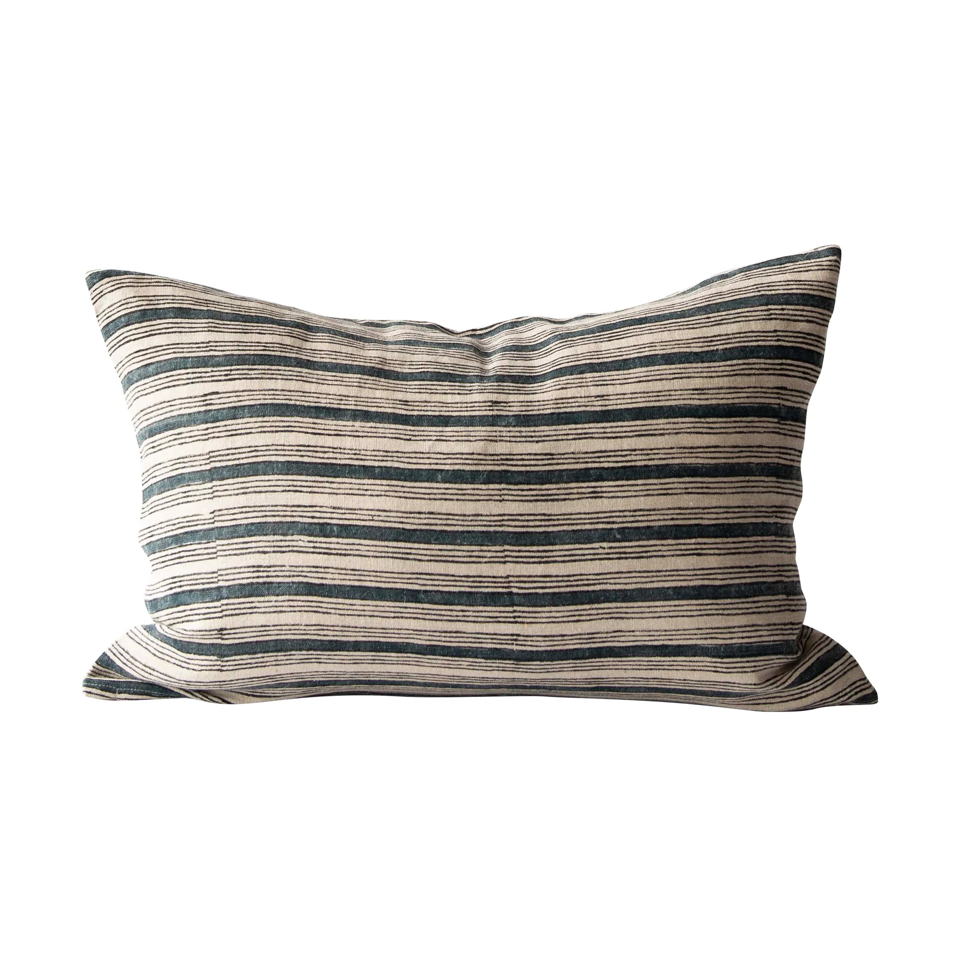 Dino tyynyliina 40x60 cm, Block print navy Tell Me More