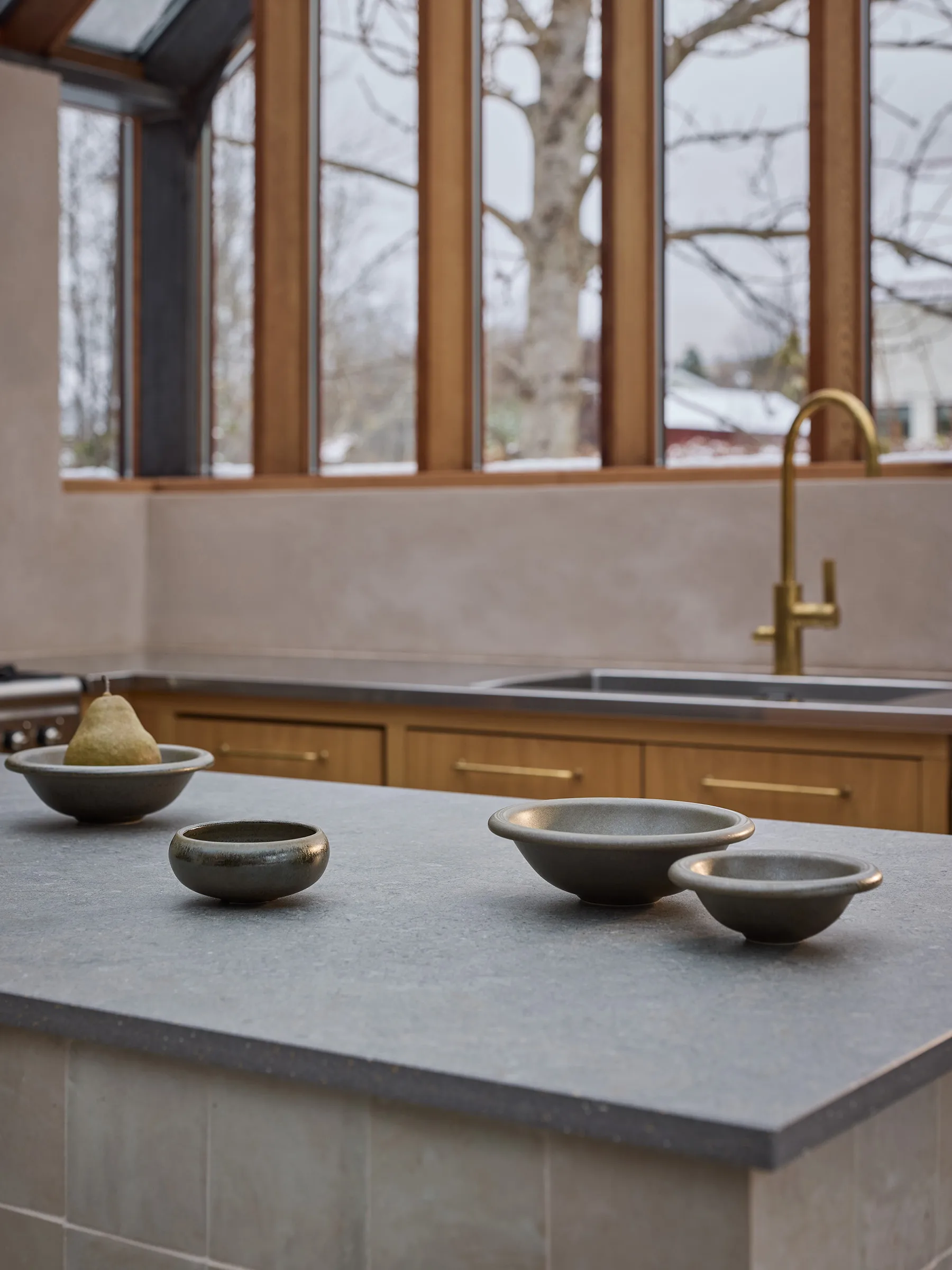 Elba kulho, Green brown, Ø13 cm Tell Me More