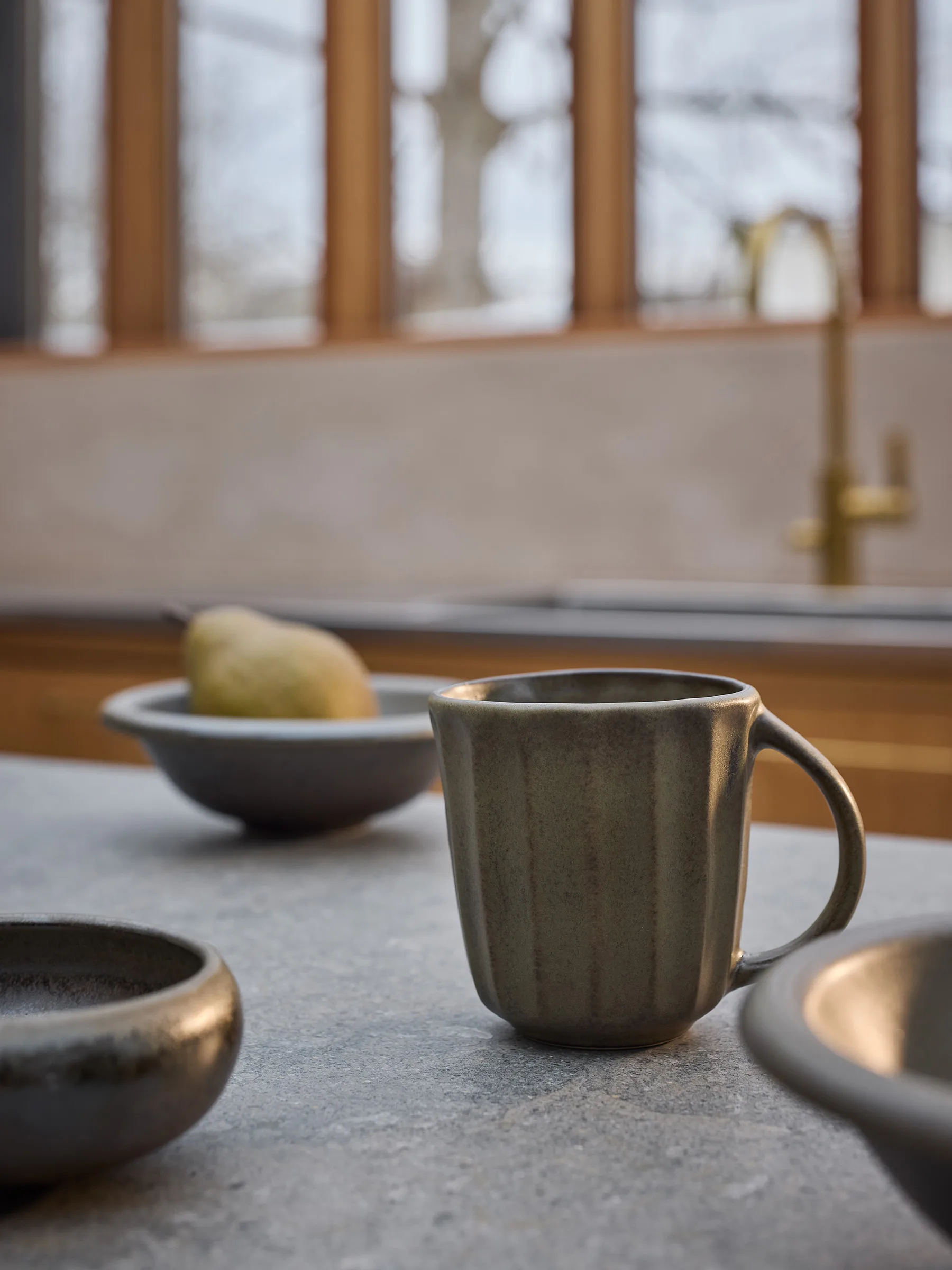 Elba muki, Green brown, 35 cl Tell Me More