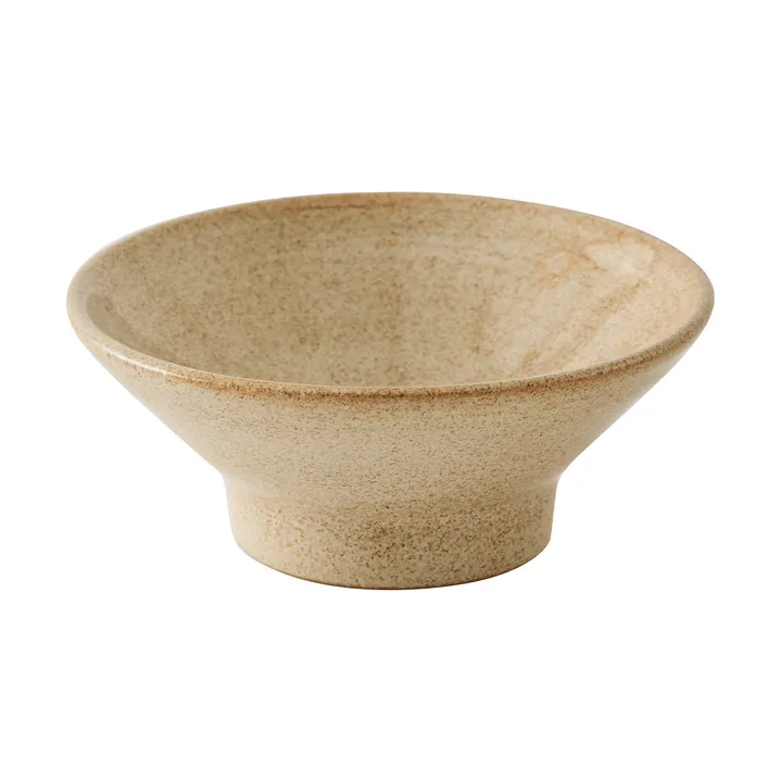 Elio jalallinen kulho - Beige pilkullinen, Ø14,5x6 cm - Tell Me More