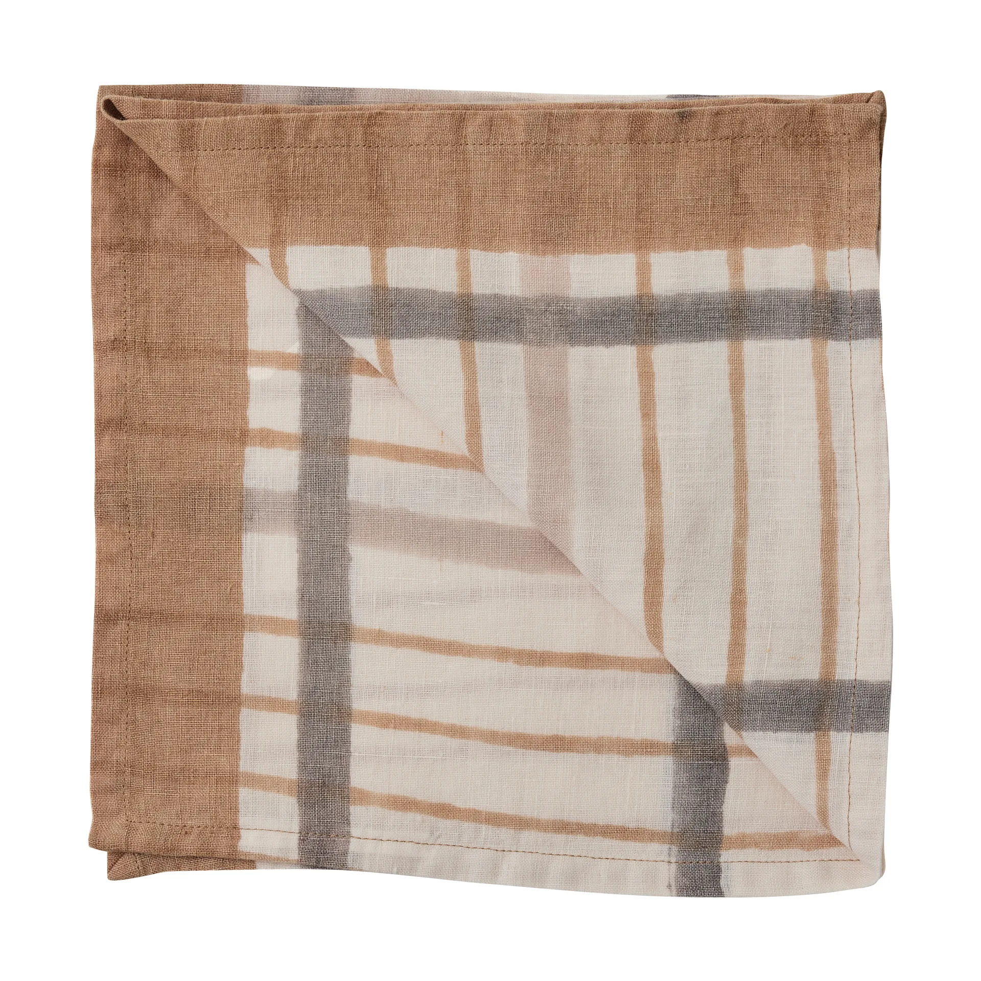 Ella lautasliina 50x50 cm, Hazelnut Tell Me More