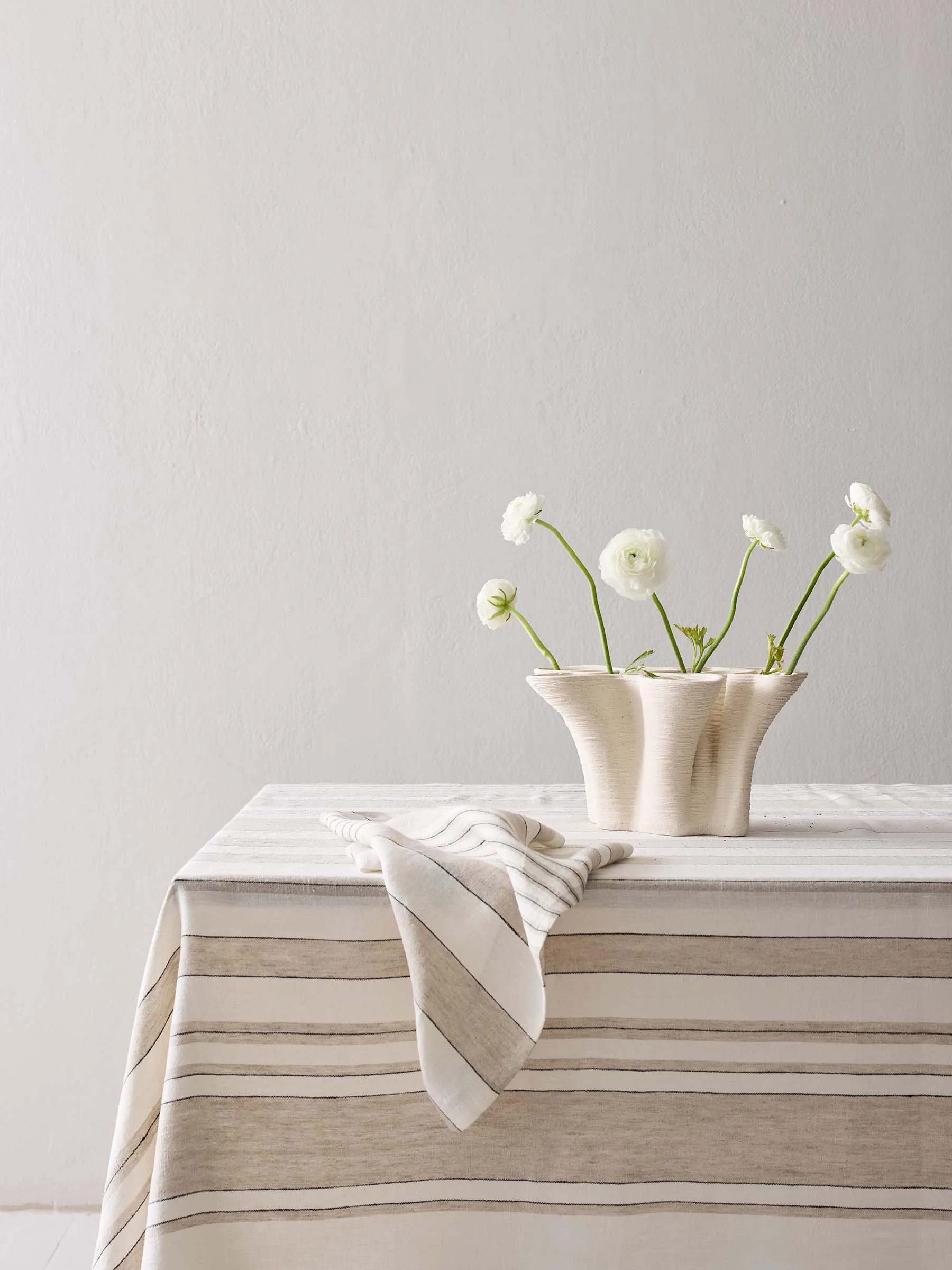 Noah liinaservietti 50x50 cm, Beige raita Tell Me More