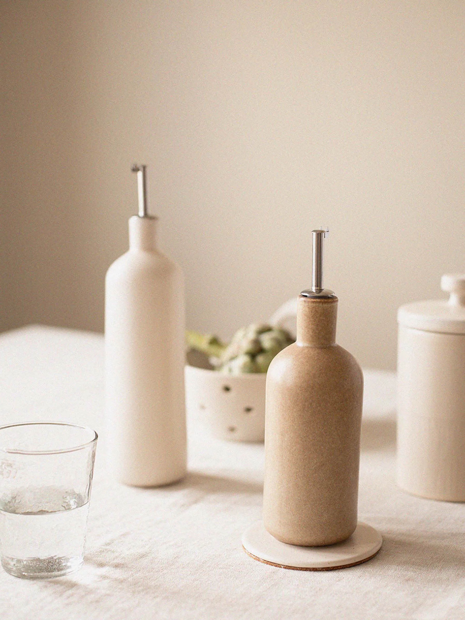 Palermo pullo öljylle ja etikalle, Beige, small 50 cl Tell Me More