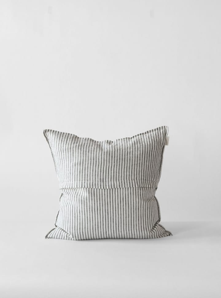 Washed linen tyynynpäällinen 50 x 50 cm, Grey-white Tell Me More