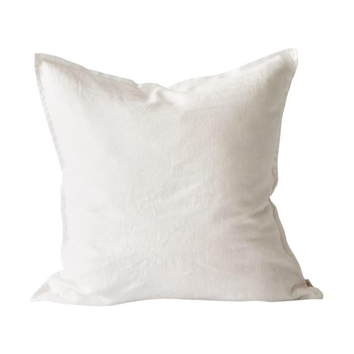 Washed linen tyynynpäällinen 50 x 50 cm, Valkaistu valkoinen Tell Me More