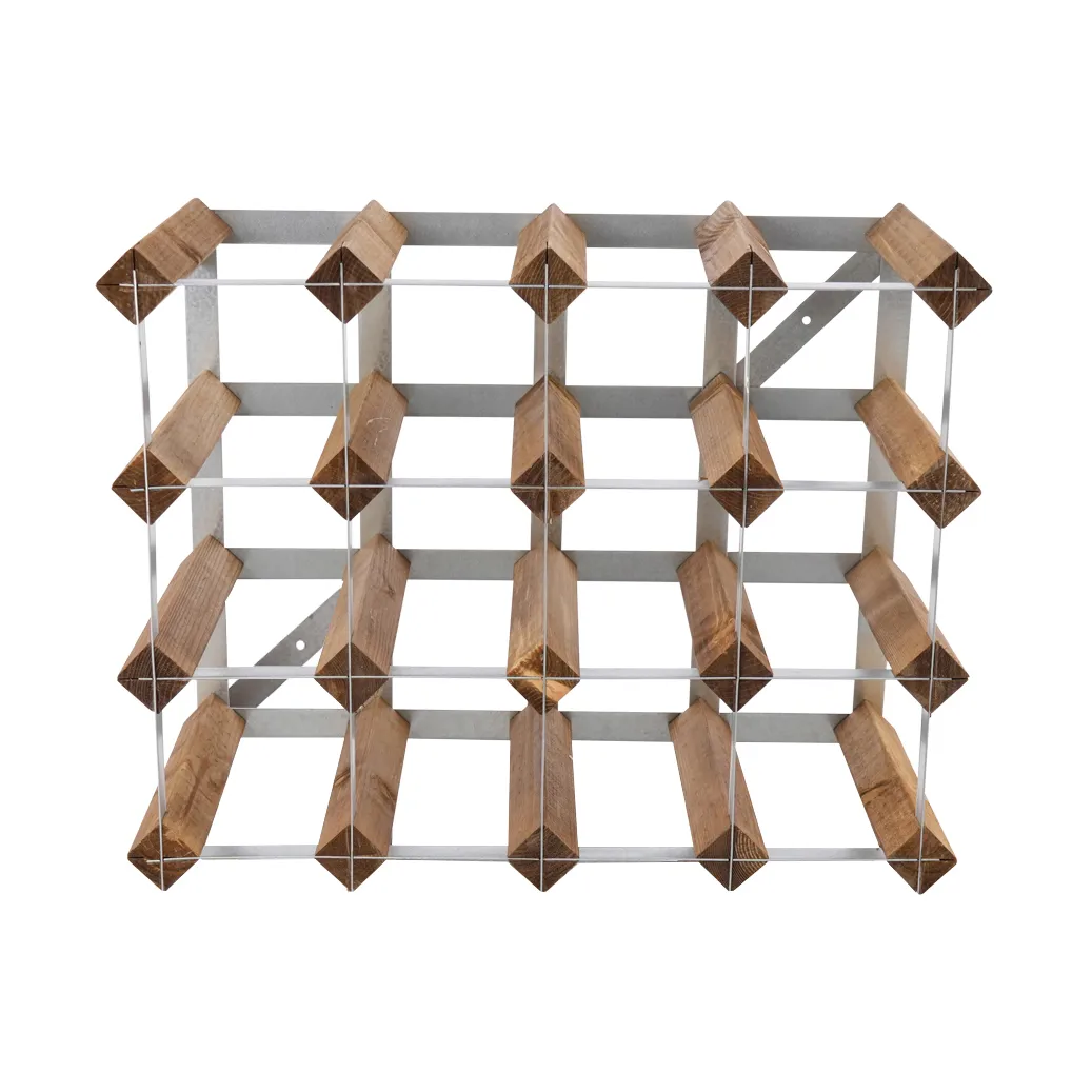 The Swedish Wine Rack Factory viiniteline koottuna, 16 pulloa vaalea mänty The Swedish Wine Rack Factory