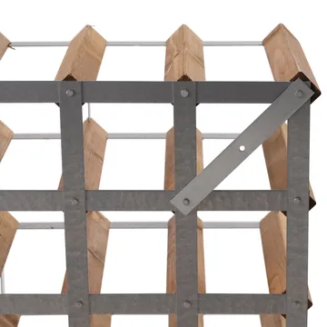 The Swedish Wine Rack Factory viiniteline koottuna - 16 pulloa vaalea mänty - The Swedish Wine Rack Factory