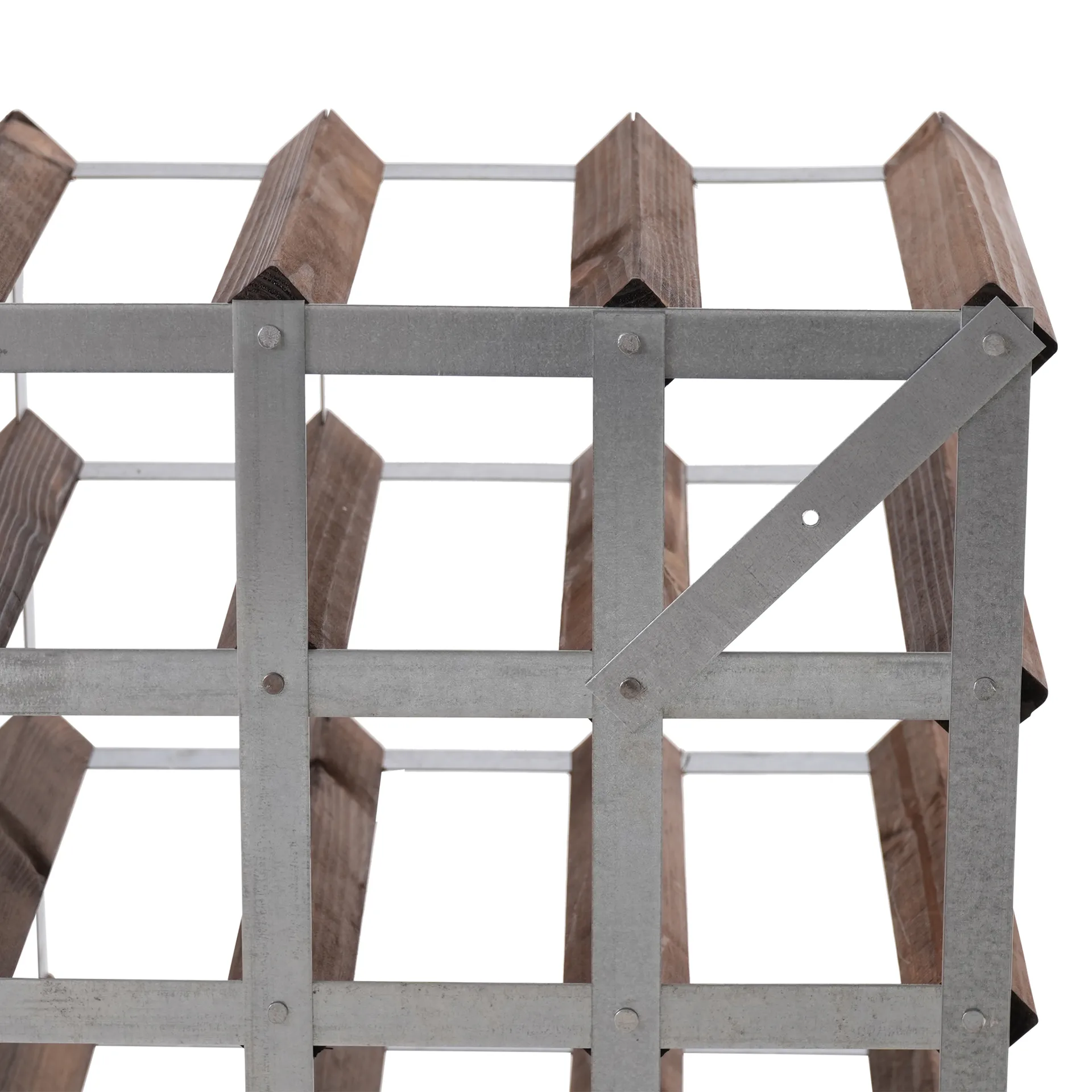 The Swedish Wine Rack Factory viiniteline koottuna, 30 pulloa tumma mänty The Swedish Wine Rack Factory