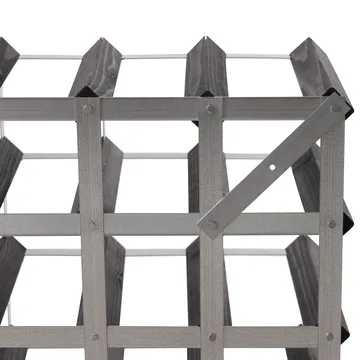 The Swedish Wine Rack Factory viiniteline koottuna - 9 pulloa musta mänty - The Swedish Wine Rack Factory