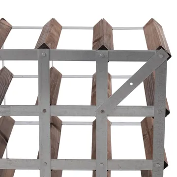 The Swedish Wine Rack Factory viiniteline koottuna - 9 pulloa tumma mänty - The Swedish Wine Rack Factory