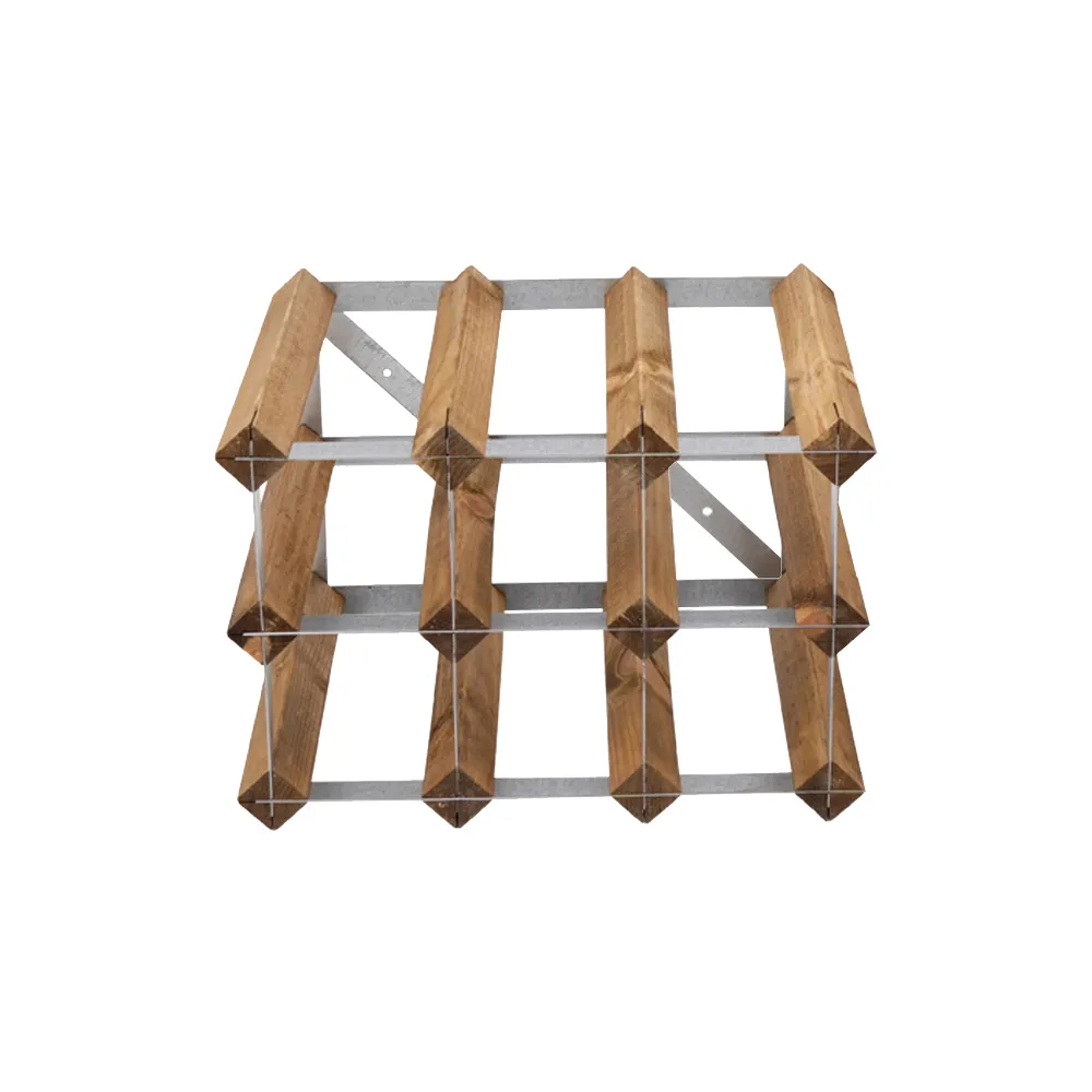 The Swedish Wine Rack Factory viiniteline koottuna, 9 pulloa vaalea mänty The Swedish Wine Rack Factory