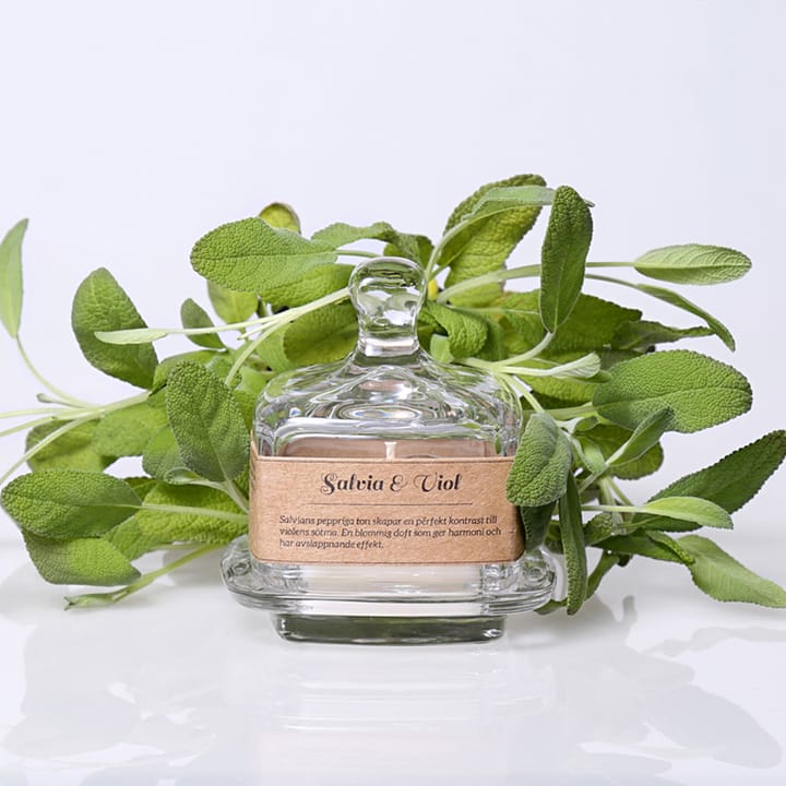Kryddskafferiet tuoksukynttilä, Salvia ja orvokki Torplyktan