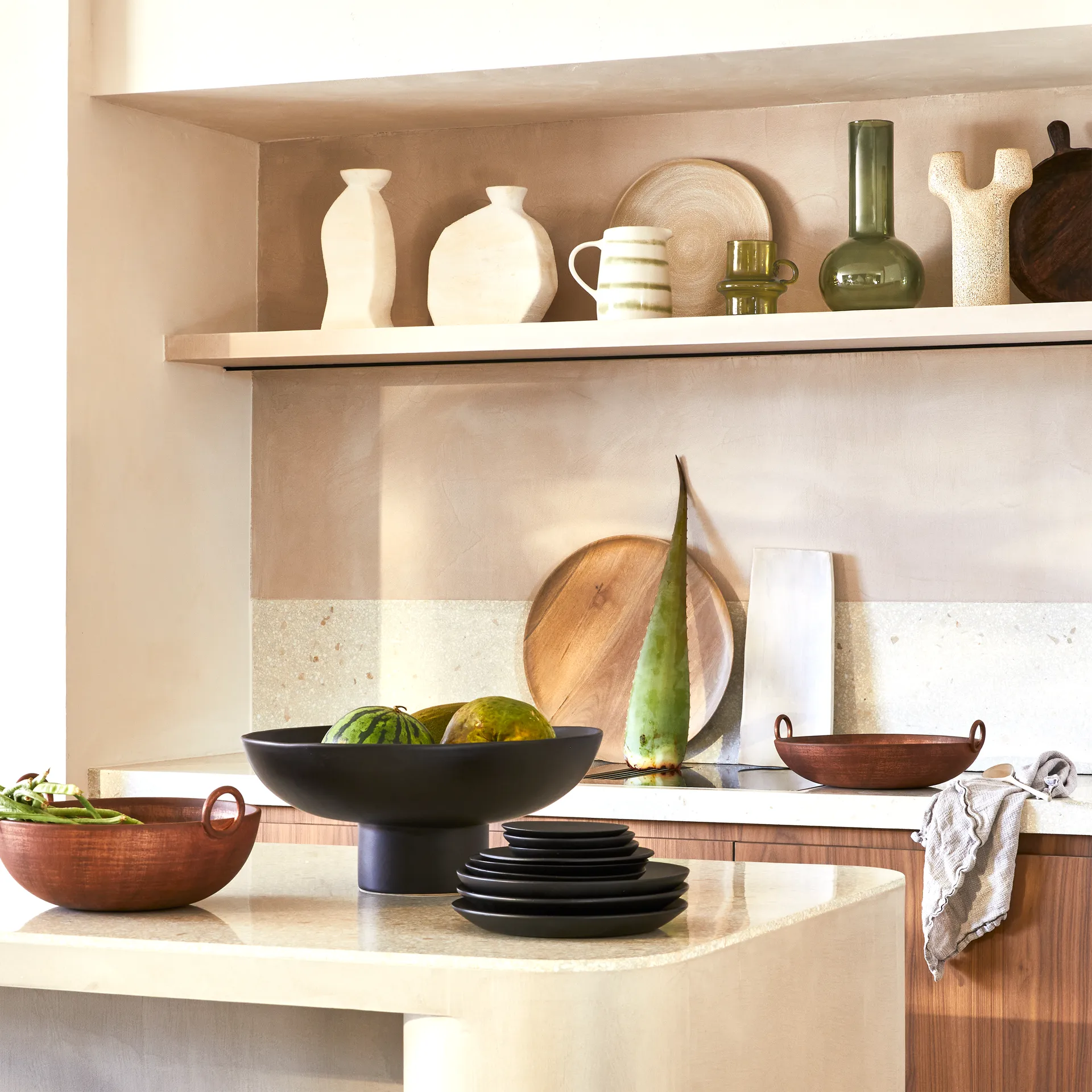 Colorato kynttilänjalka Ø 14 cm, Moss stone URBAN NATURE CULTURE