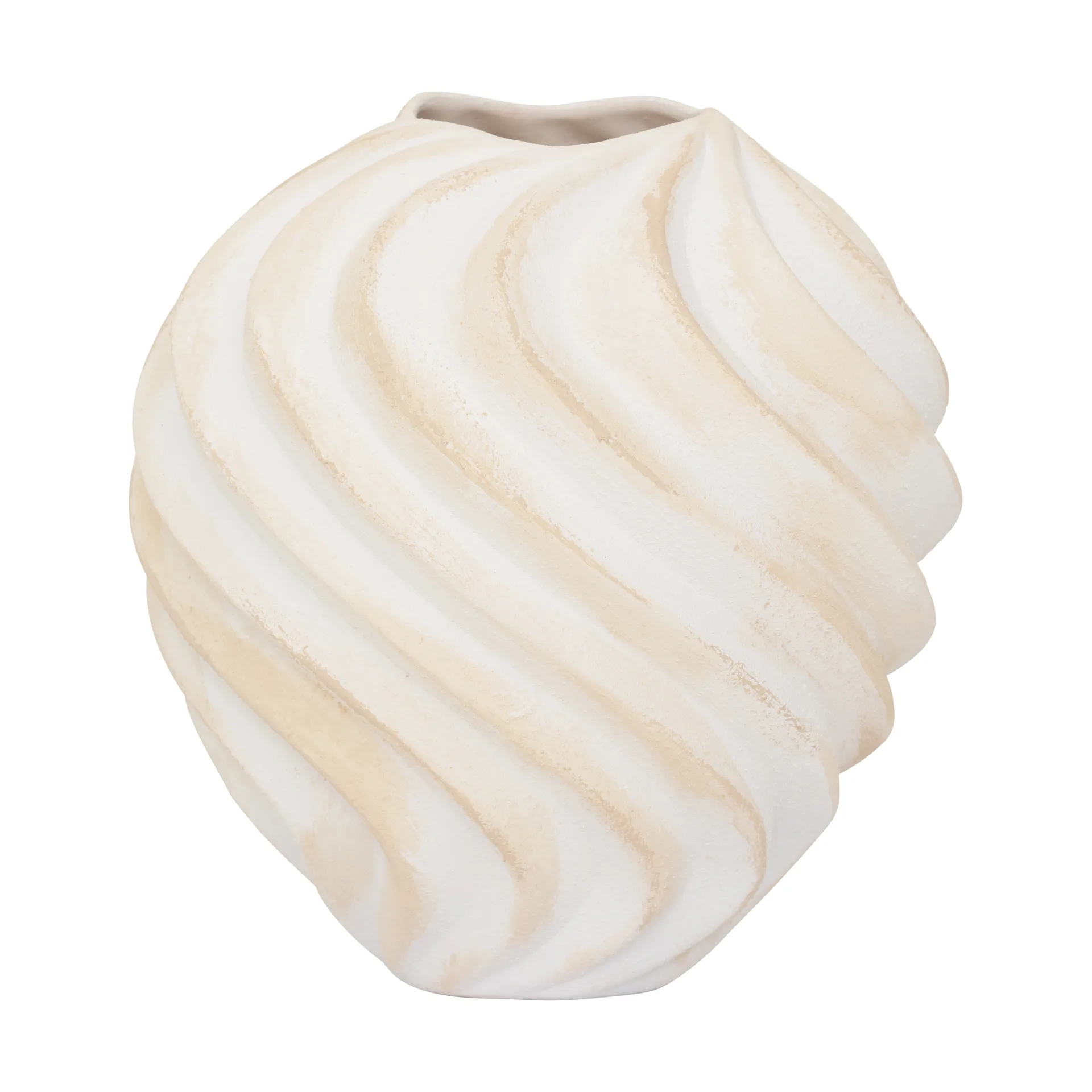 Ribbed maljakko Ø22 cm, Brown URBAN NATURE CULTURE