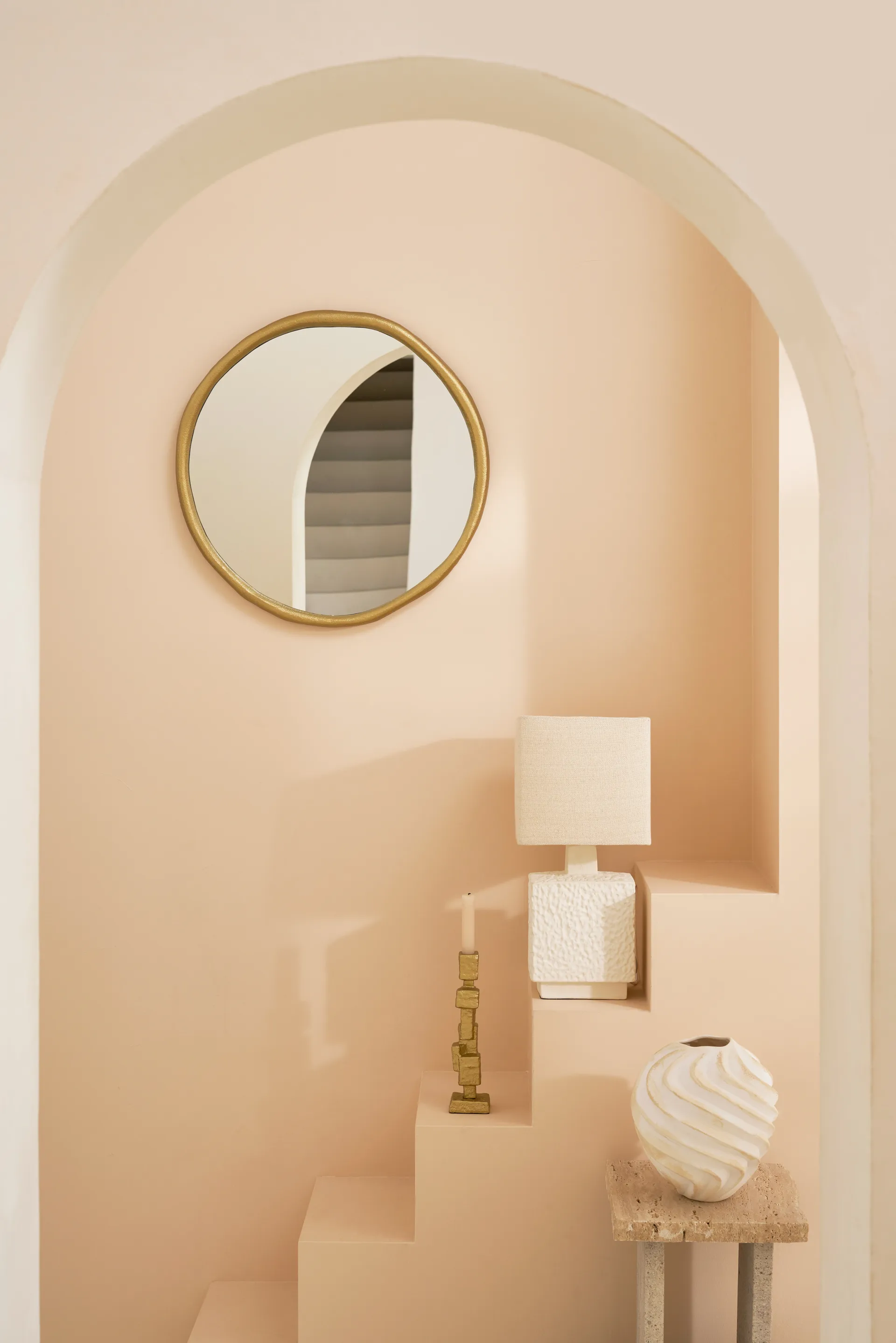 Ribbed maljakko Ø22 cm, Brown URBAN NATURE CULTURE