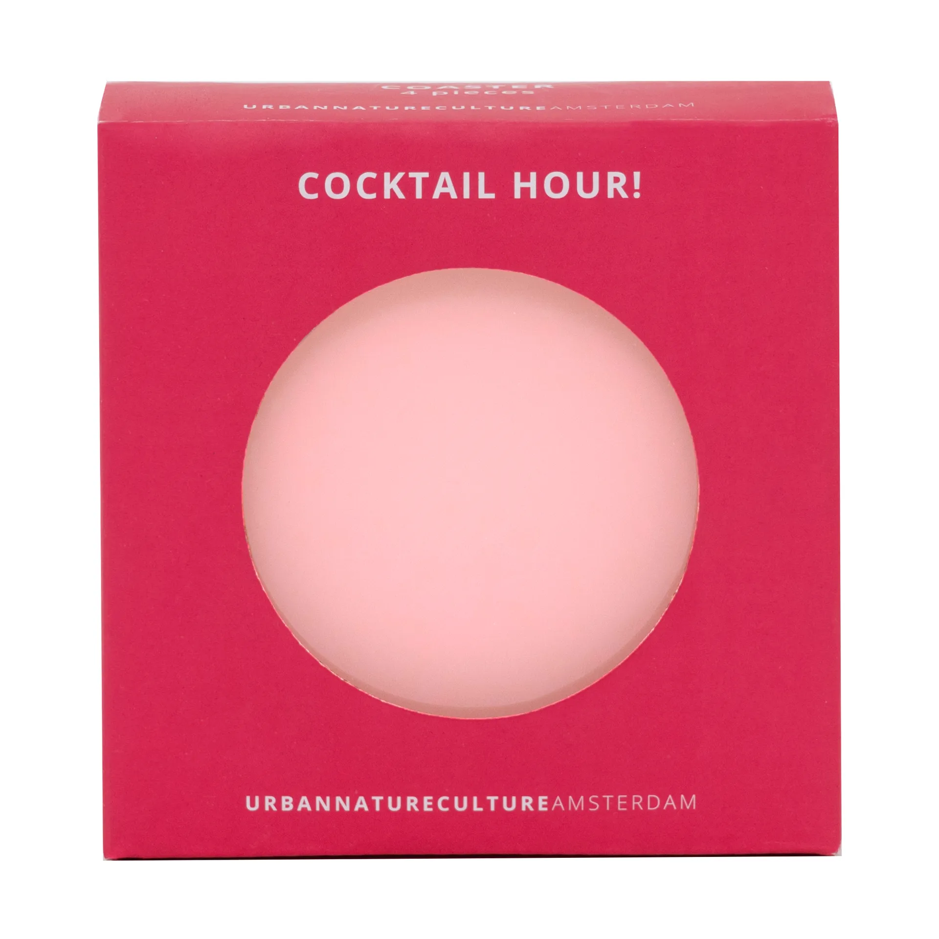 Urban Nature Culture lahjasetti lasinaluset 4 kpl, Pink URBAN NATURE CULTURE