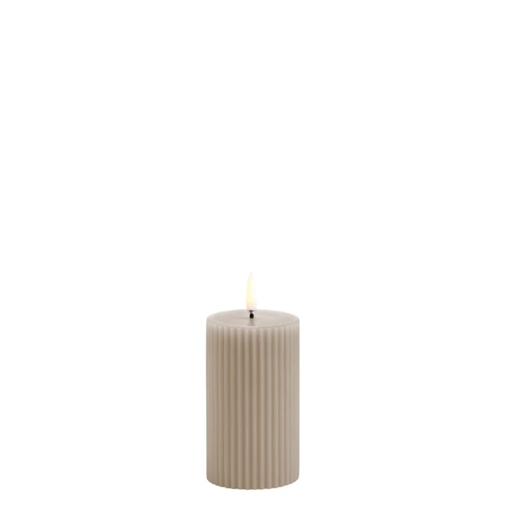 LED Kynttilä Räfflattu 5,8x10 cm, Hiekkakivi Uyuni Lighting
