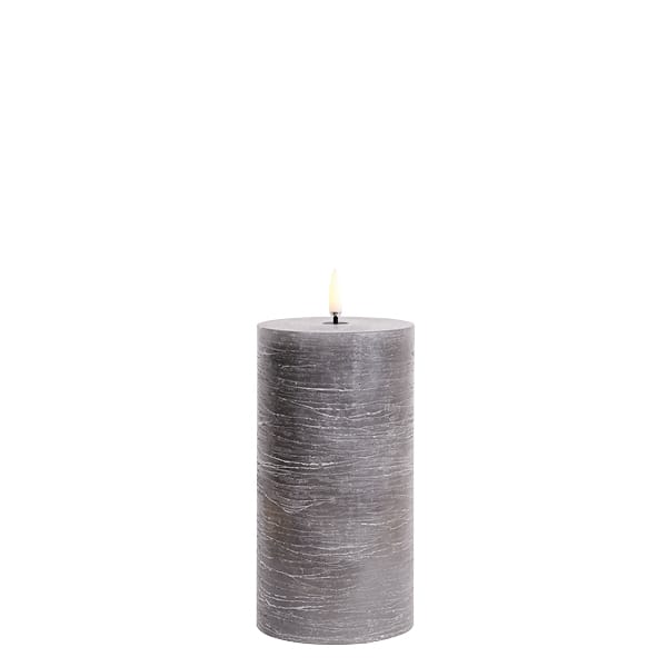 Pillar LED-kynttilä 7,8x15 cm, Harmaa Uyuni Lighting