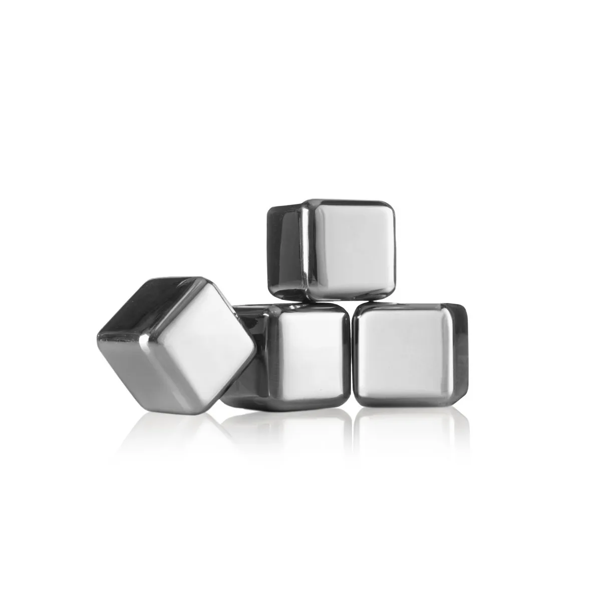 Vacuvin viskikivet, Ruostumatonta terästä, 4-pack Vacuvin