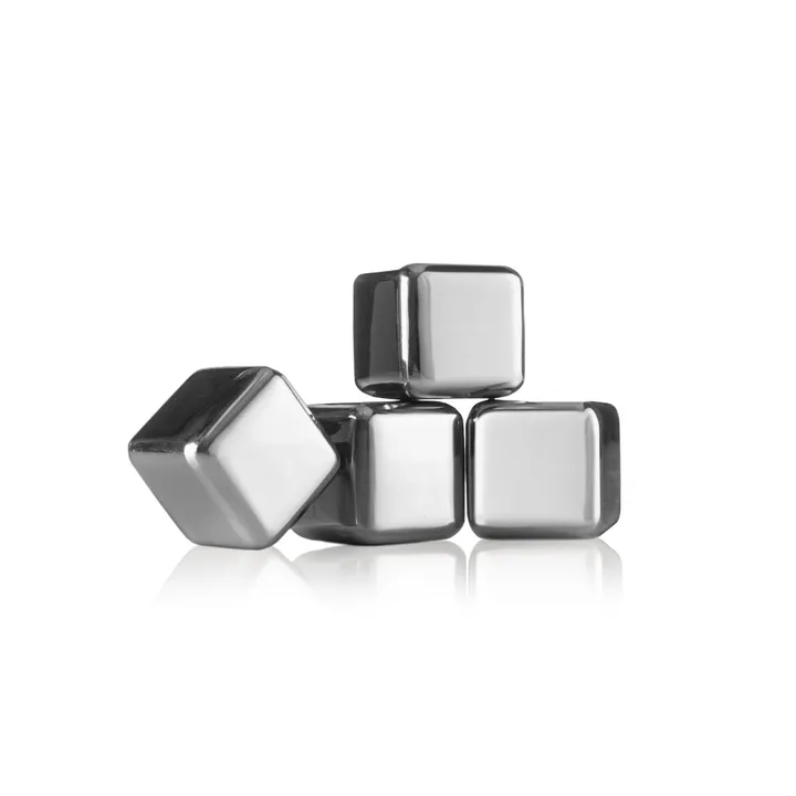 Vacuvin viskikivet - Ruostumatonta terästä, 4-pack - Vacuvin