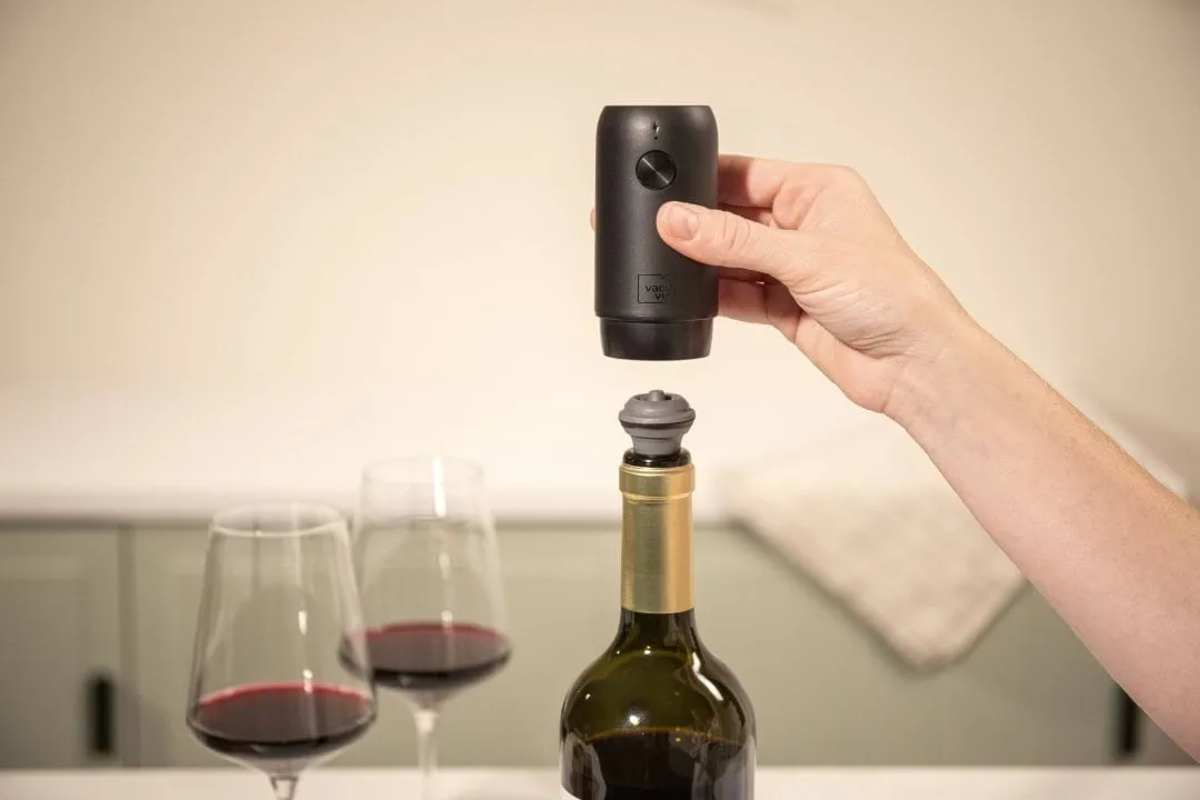 Vacuvin Wine Saver sähköinen tyhjiöpumppu, Musta Vacuvin