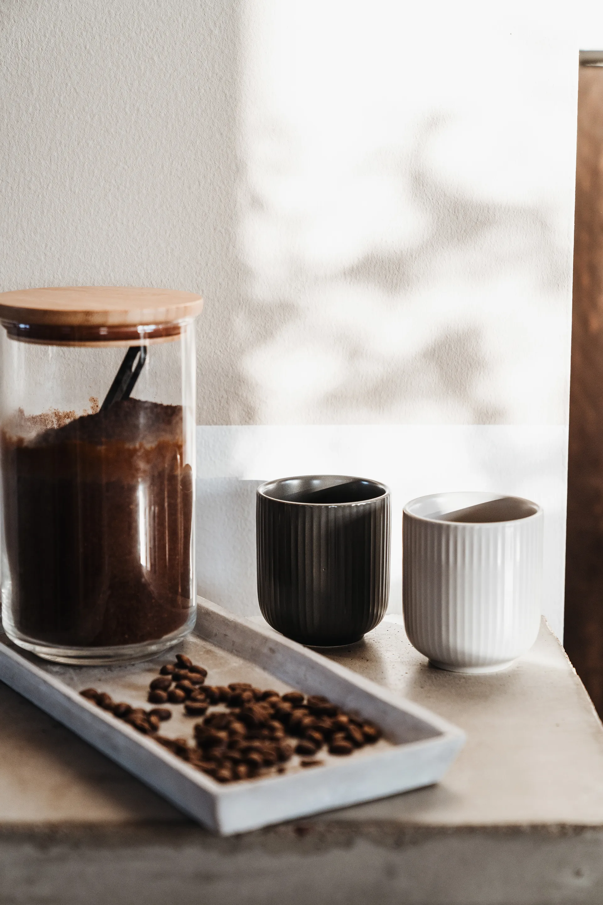 Duga muki 20 cl 4-pakkaus, Valkoinen, hiekanharmaa, antrasiitti, musta Vargen & Thor