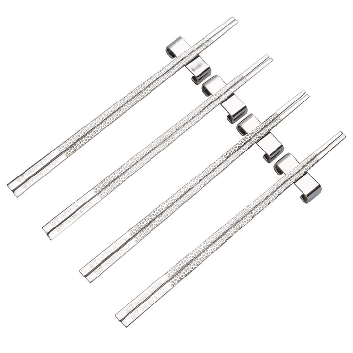 Kito Chopsticks -syömäpuikot 4-pakkaus - Hopea - Vargen & Thor