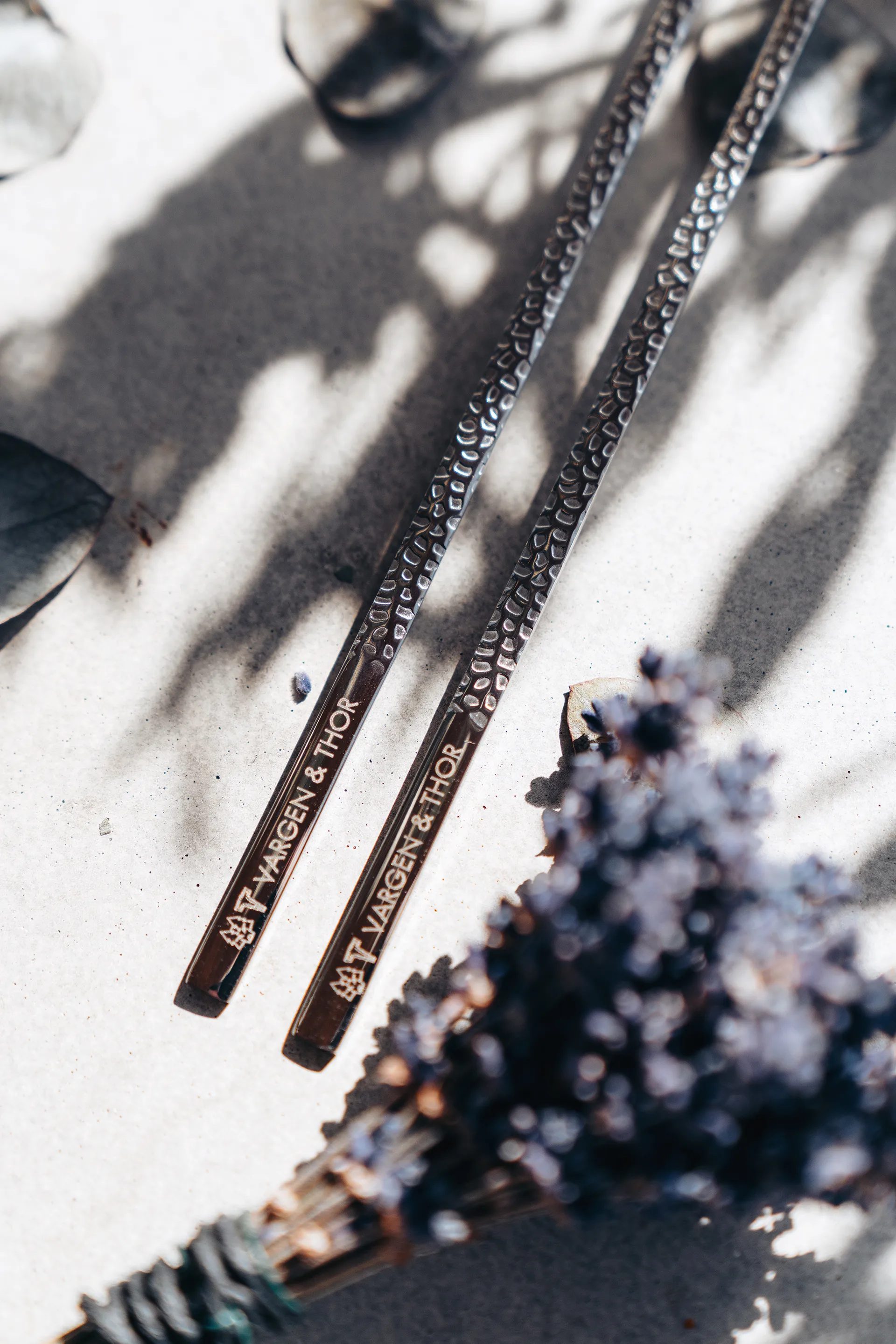 Kito Chopsticks -syömäpuikot 4-pakkaus, Hopea Vargen & Thor