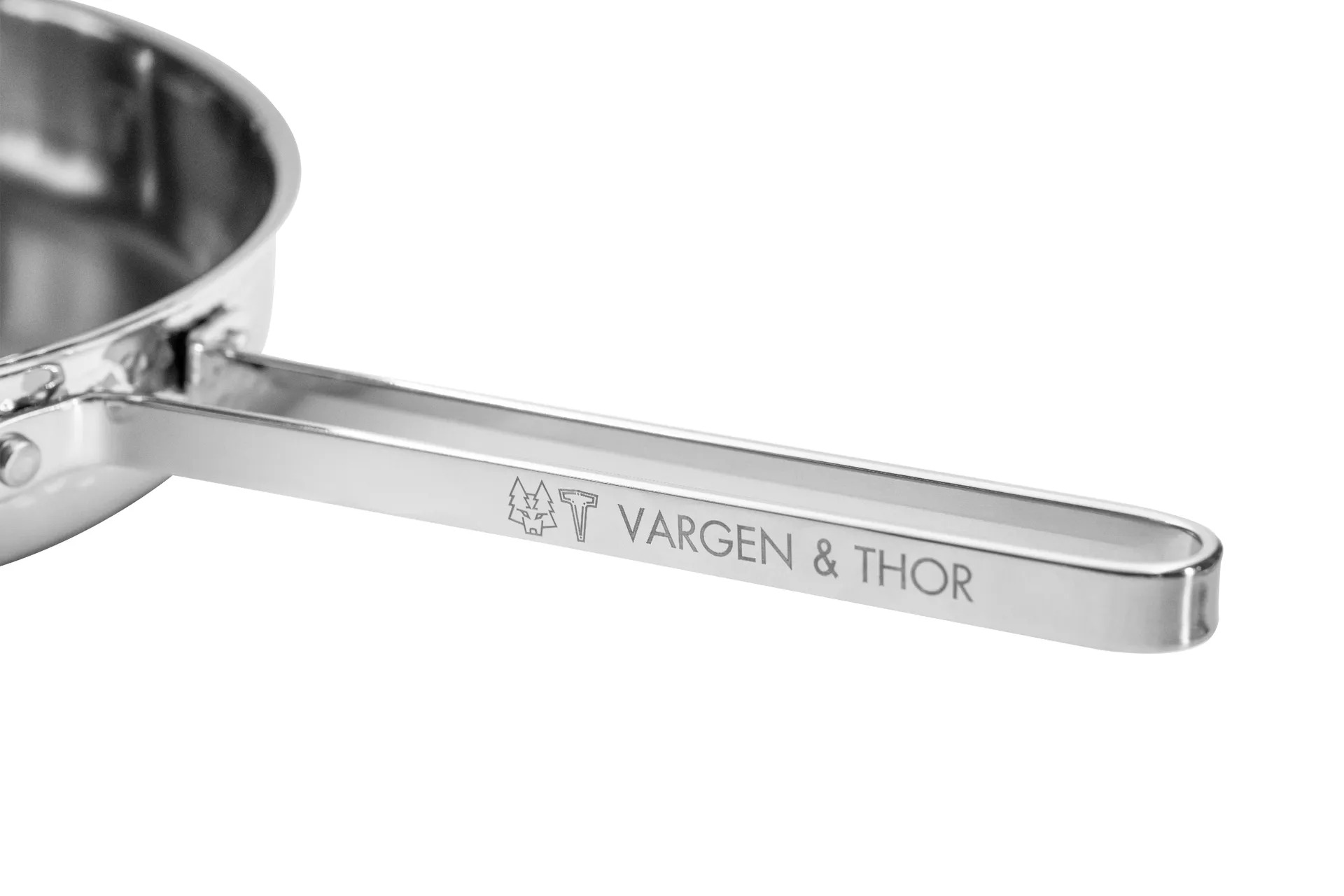 Modell M1 vasaroitu paistokasari Ø28 cm, Kromi kannen kanssa Vargen & Thor