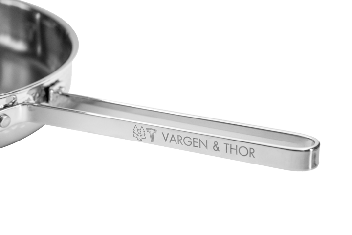 Modell M1 vasaroitu paistokasari Ø28 cm, Kromi kannen kanssa Vargen & Thor