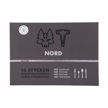 Nord aterinsetti 16 osaa - Kiillotettu hopea - Vargen & Thor