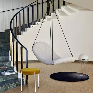 Luna matto pyöreä - Dark sand, 120 cm - Verpan