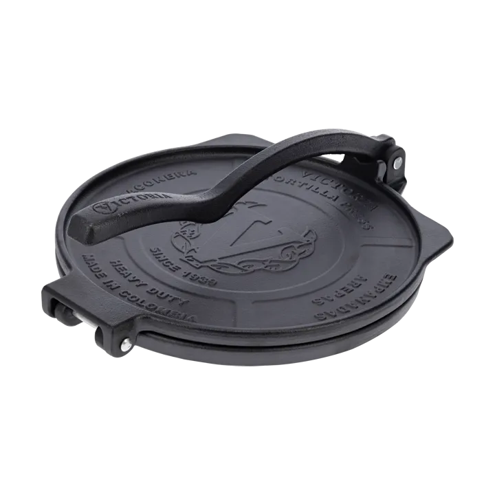 Heavy duty tortillapuristin Ø25 cm - Musta, valurauta - Victoria