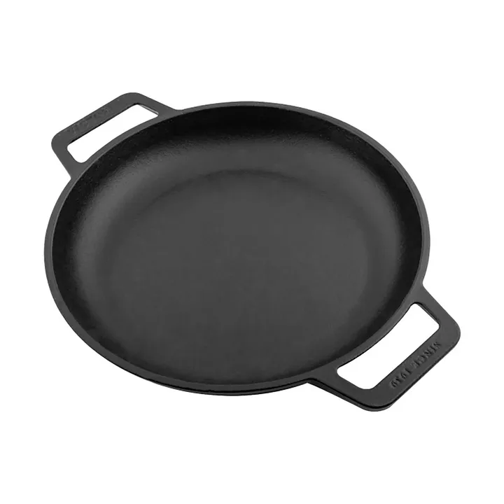 Valurautainen matala paistinpannu kahdella kahvalla, emaloitu - Ø25 cm - Victoria