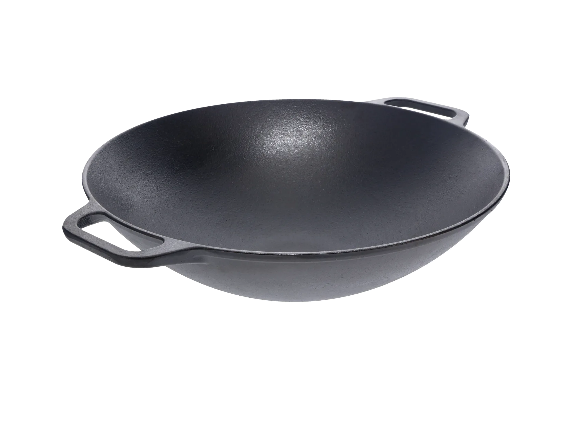 Valurautainen wok-pannu 36 cm, Musta Victoria