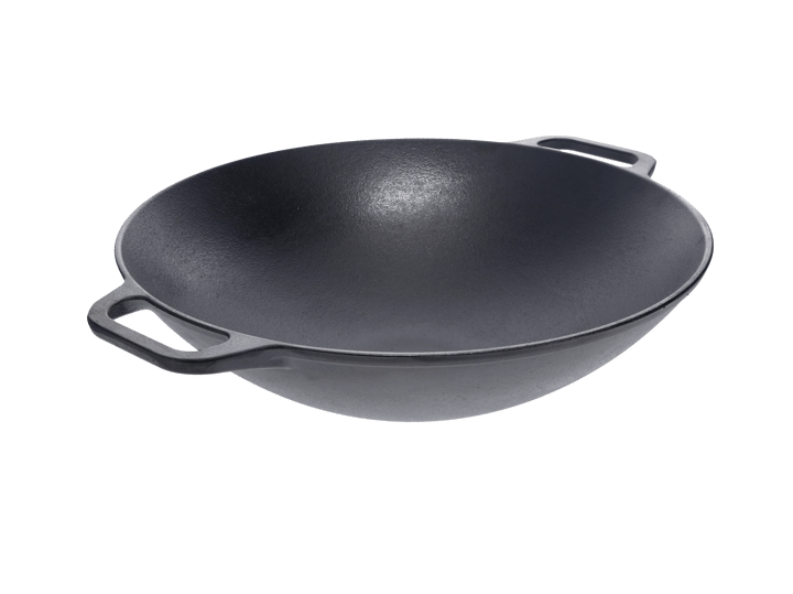 Valurautainen wok-pannu 36 cm - Musta - Victoria